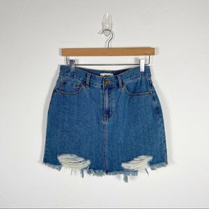 JBD Distressed Denim‎ Skirt